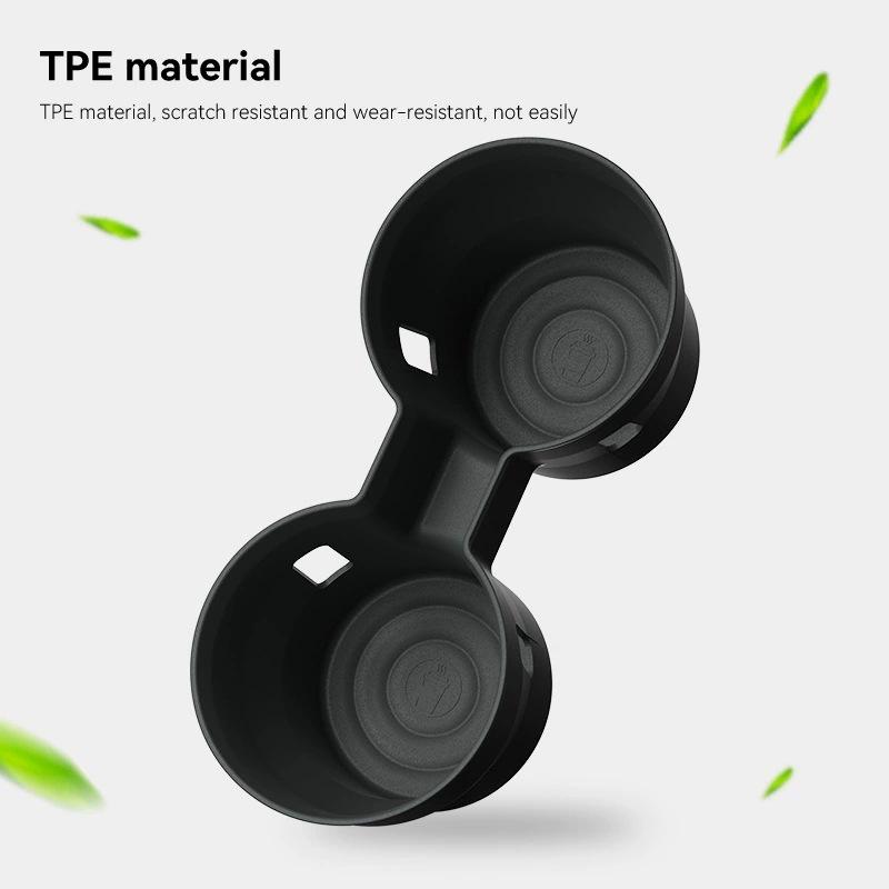 Fits 25 Models of X-TRAIL T33 Series: Central Control Cup Holder Shock Absorption Sleeve & Beverage Limit Storage Seat Limiter.