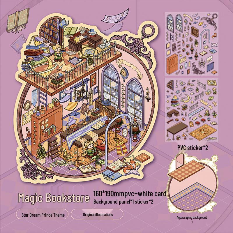 Mr. Paper Fairy Tale Book Series Flat Stickers - DIY Student Fun Pack