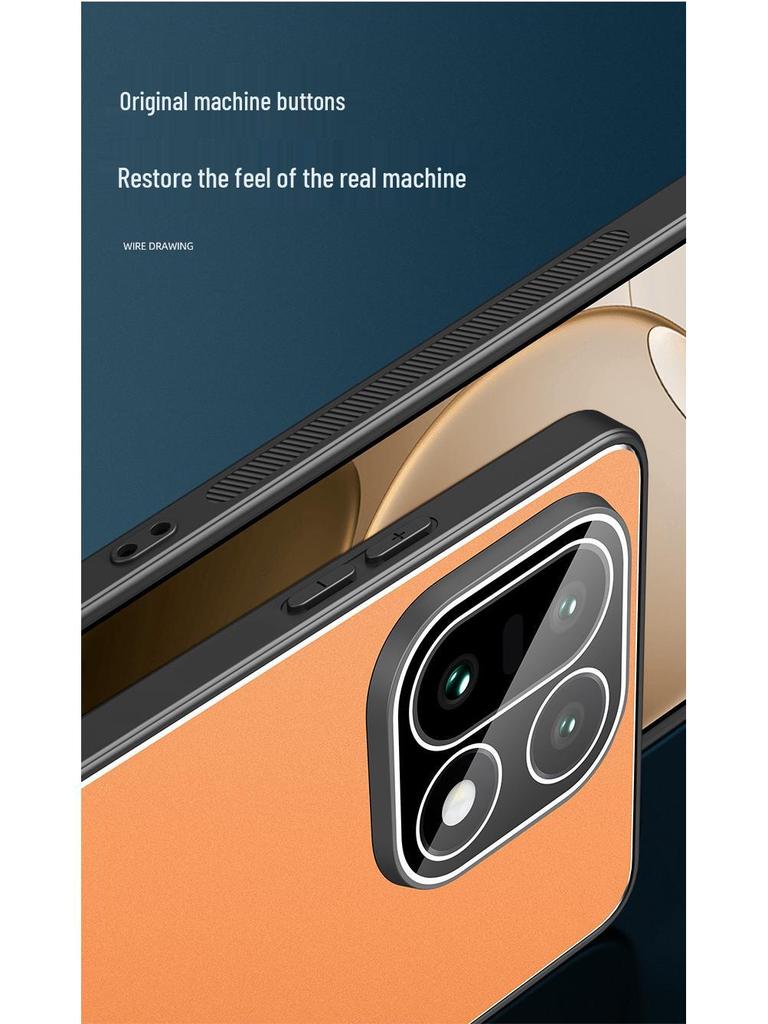 Compatible with OnePlus 15, Full Coverage Frosted Metal Protective Case with Lens Protection, Lightweight Business Hard Shell.