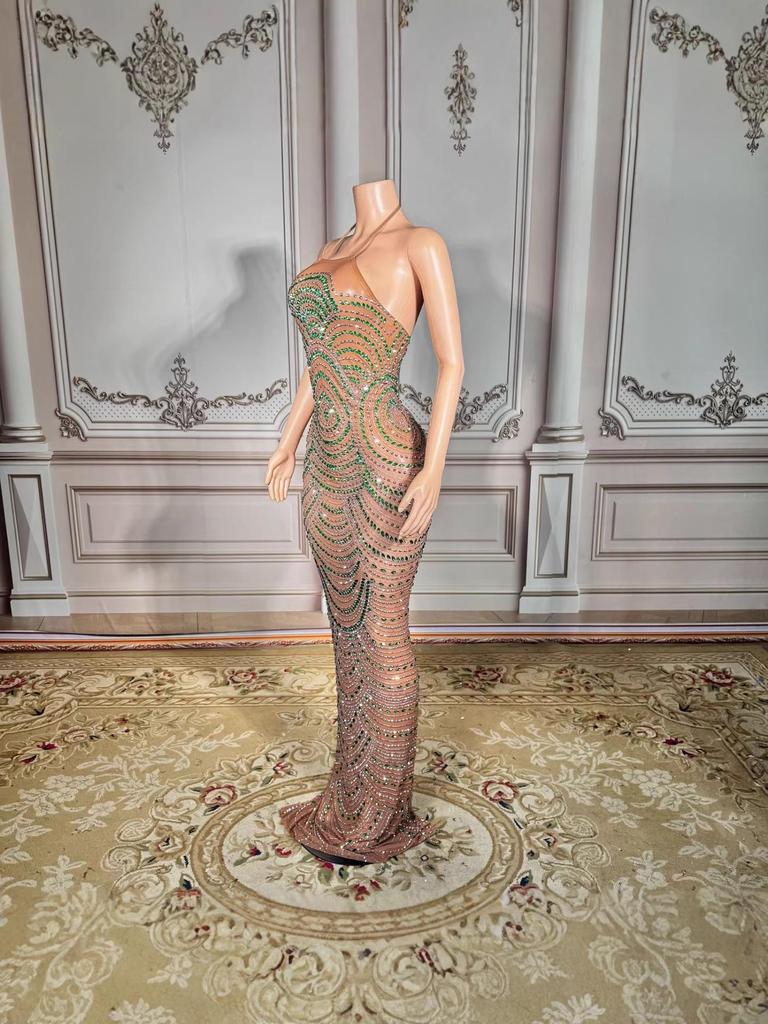 Europäisches & Amerikanisches Strass Bodycon Kleid - Sexy Nachtclub, Party, Abendmode.