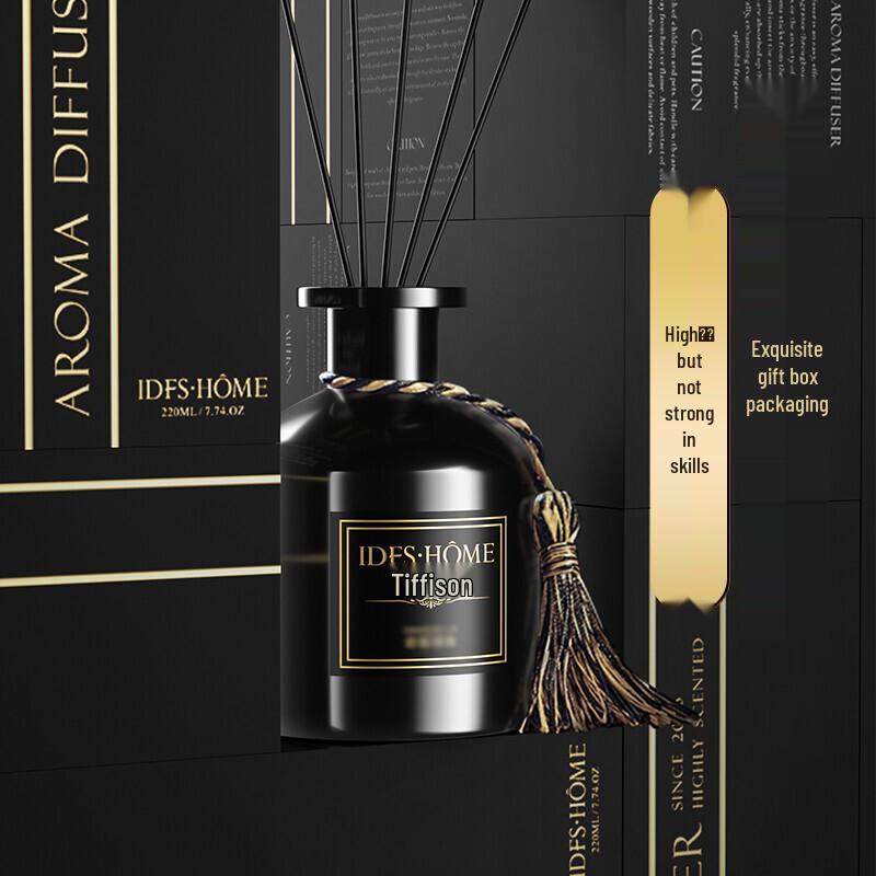 Diffie's Black Bottle Flameless Reed Diffuser
