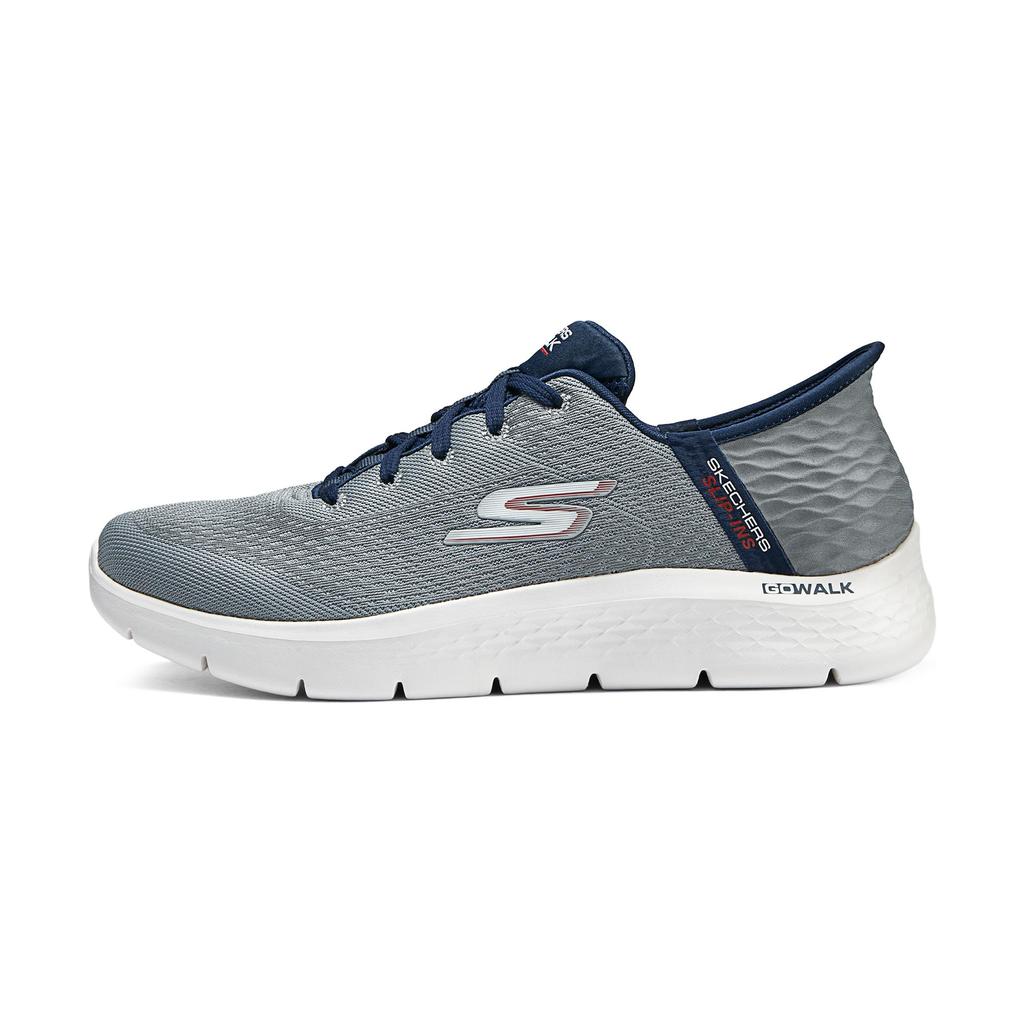 Skechers Go Walk Fle Hands Free Slip-Ins Low-Top Casual Shoes Men's Gray Blue