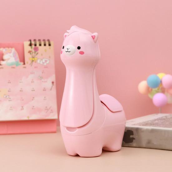 Alpaca Small Table Lamp LED Soft Light Adjustable Brightness USB Powered Folding Design Portable Desk Lamp with Pen Holder