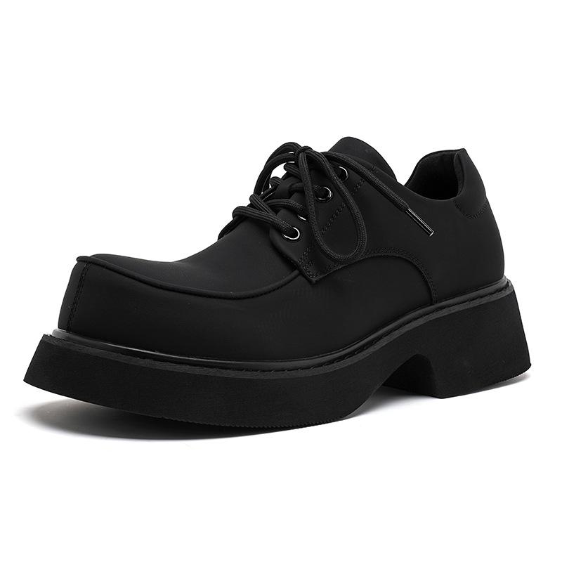 Tooling Derby Leather Shoes Men's New High-end Leather Shoes Casual Versatile Round Head Short Boots Shoes 57323-R