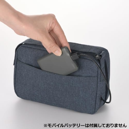 Richell Outing Wet Wipes Warmer R Navy Blue Diaper Pouch Easy to Carry