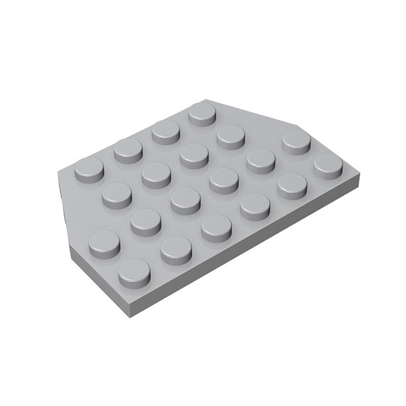 Rainbow Pig MOC Compatible Particles 32059 Wedge Plate 4 X 6 Cut Corners Building Blocks Parts DIY Educational Tech Parts Toys