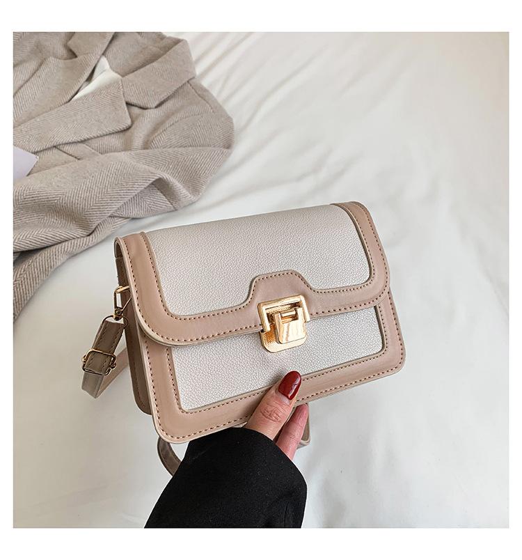 This year, the retro flip underarm bag is popular for women's 2025 new spring high-end textured shoulder square bag.