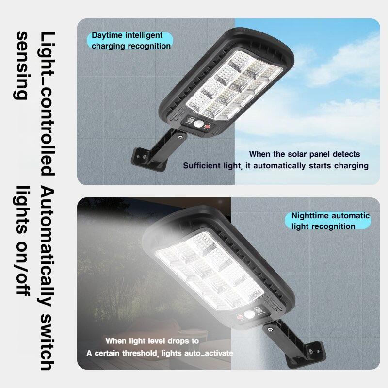 Solar-LED-Außenwandleuchten, Körperinduktionslichter für Hof, Garten, Terrasse, Garagentor, Straßenbeleuchtung