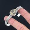 Natural Psilomelane Dendrite Sister Birthday Bangle Jewelry 925 Sterling Silver