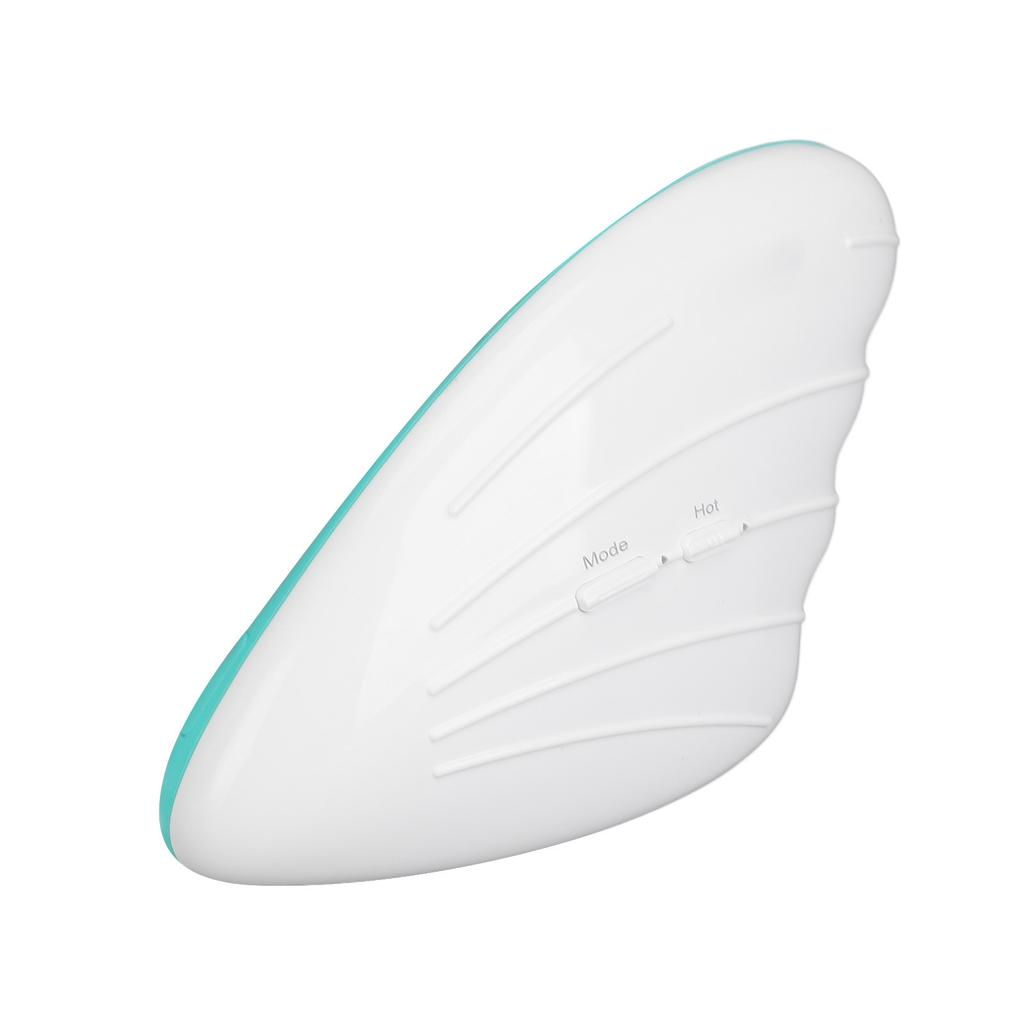 Warming Lactation Massager 6 Vibration Modes 3 Heating Modes Relieve Clogged Ducts Breastfeeding Massager White Green