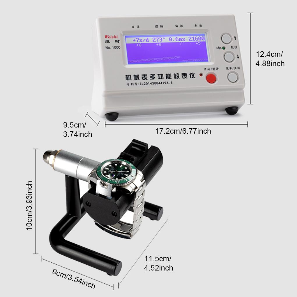Professional Practical Timegrapher Mechanical Watch Tester Adjustable Wear-resistant Repairing Tool Meter Calibrator