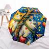 1pc Auto-Folding Umbrella with 3-Fold Design, 8-Bone Iron Frame, Perfect for Festivals, Travel, Daily Use, and Gifts!B052