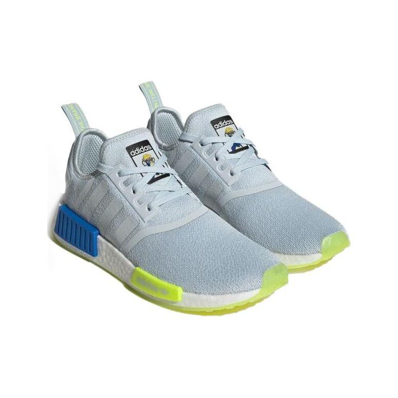 Indigo Herz x adidas NMD_R1 Into the Metaverse - Halo Blue Herren Sneaker Cloud-White IE1843