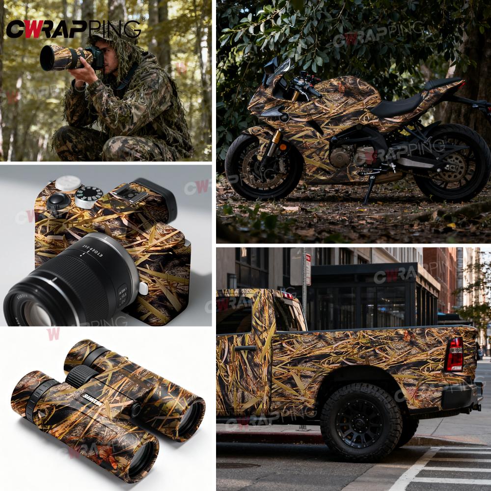 Samolepka na auto Vinylová pro motocykl Kamufláž Tráva Motocykly Automobilové příslušenství pro nákladní automobily Autofólie Krycí Obal Lepidlo