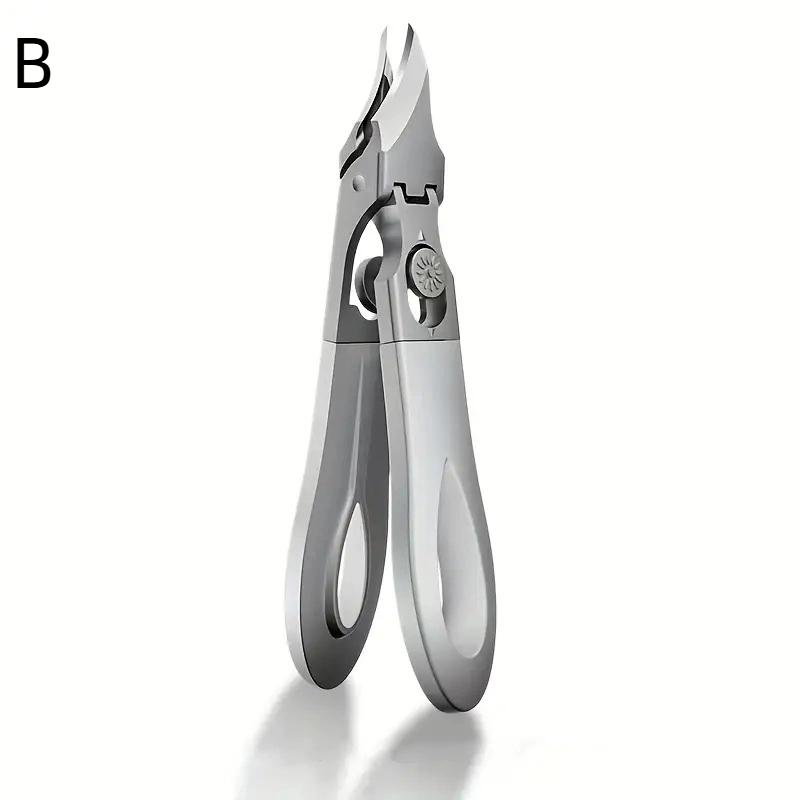 Angled Nail Clipper Stainless Steel Fingernail And Toenail Clipper Cutters Anti-Splash Cuticle Remover Fingernail Clipper Cutter as the picture