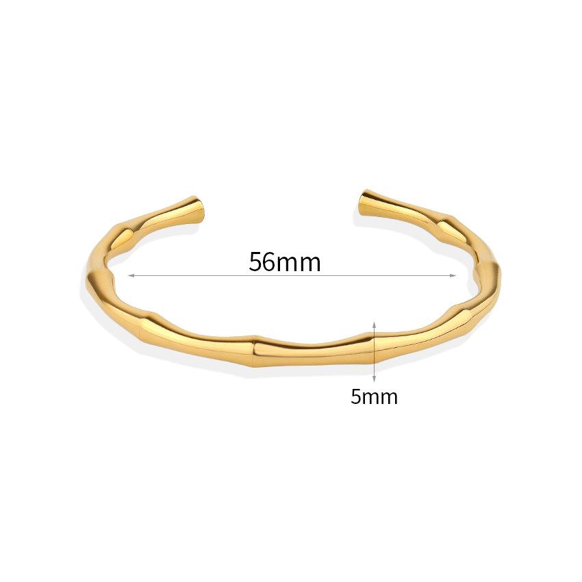 

Дизайн Открытый Слаб Золотая Титановая Сталь C Браслет золотой