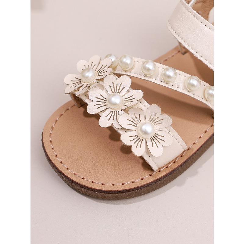 New Arrival Elegant Girls' Floral Princess Style Sandals Soft-Sole Sweet & Stylish Shoes for Toddlers Casual Kids Shoes Cute Girls Shoes