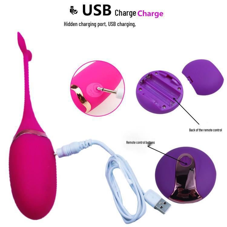 Wireless Remote Control Whale Tail Vibrating Egg for Women - Erotic Self-Pleasure Device