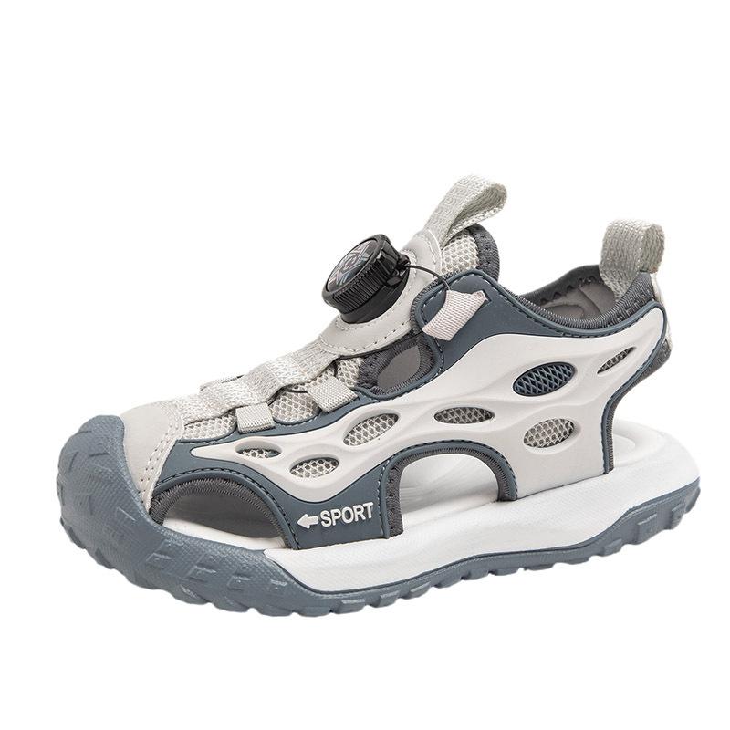 Children's Sports Sandals Summer 2025 New Soft-soled Fashion Girls Princess Shoes Hollow Boys Bag Head Beach Shoes