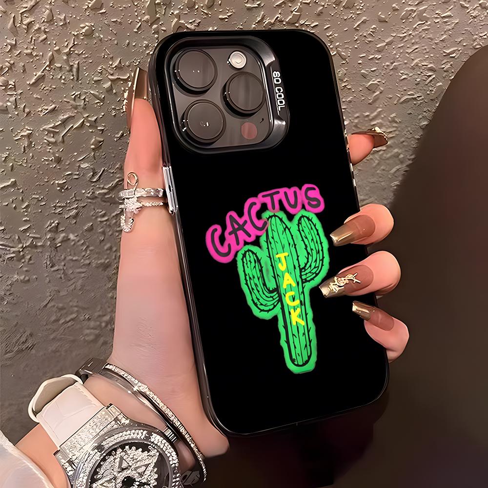 

T-Travis S-Scott Phone Case For IPhone17 Air 16 15 14 Plus 13 12 11 Pro XS Max Silver Black Bumper Case iPhone 14 Pro