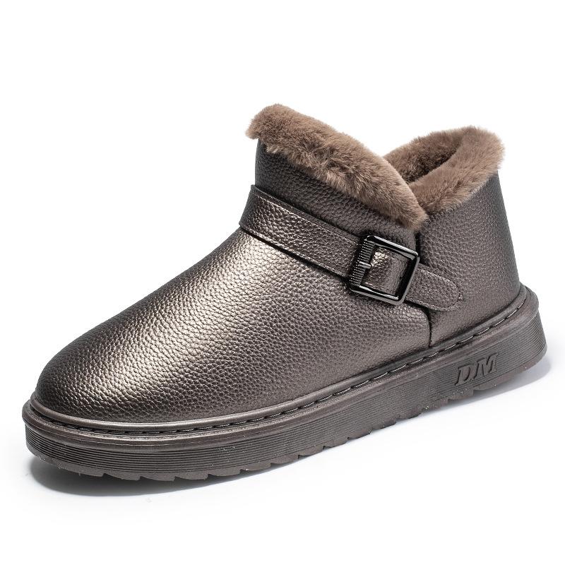 

Модные зимние лыжные ботинки Fashion Plus Velvet Warm Snow Boots Outdoor Plus для тепла Мужская обувь Защита от холода Противоскользящая мужская обувь 44 коричневый