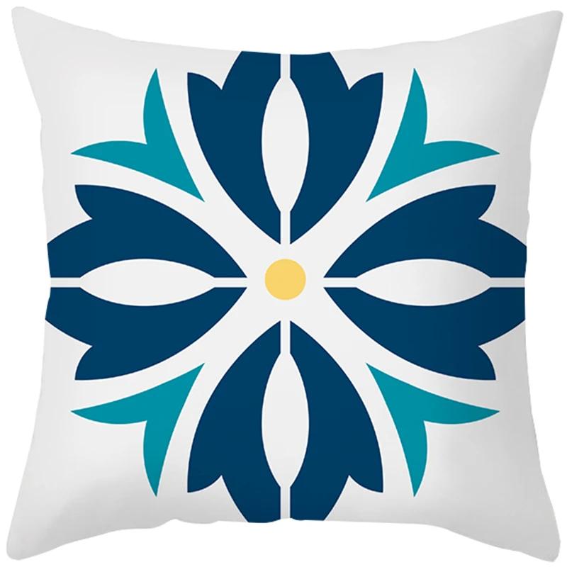 Peach Skin Hug Pillowcase Nordic Simple Color Pattern Sofa Cushion Cover Office Cushion Pillow Case To Customize