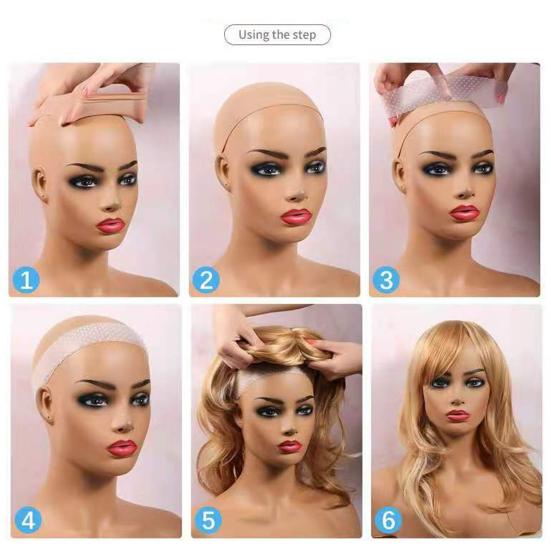 Women Silicone Wig Band Anti-slip Sport Wig Strap Elastic Secure Wig Hat with Grip Band Wig Accessory