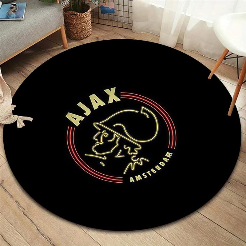 AFC Ajax Round Area Rug,Carpet Rug for Living Room Bedroom Sofa Playroom Decor,Non-slip Floor Mat