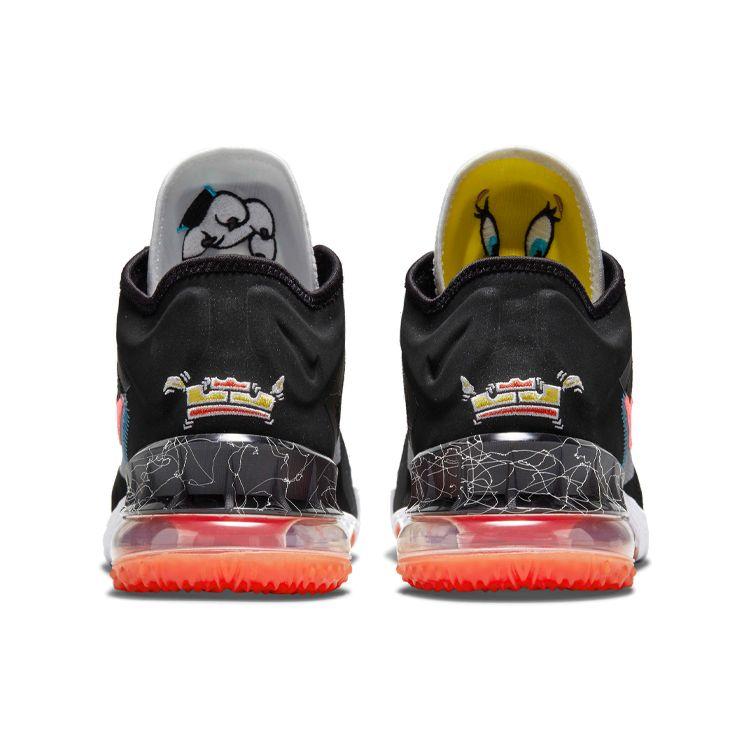 Nike Space Jam x LeBron 18 Low EP Sylvester x Tweety Fehér Fekete Sárga Csík élénk Karmazsin Uniszex Kosárlabda Cipők CV7564-103