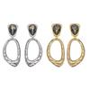 Irregular Surface Design Women's Earrings Exaggerate Textured Round Hoop Earrings  Daily