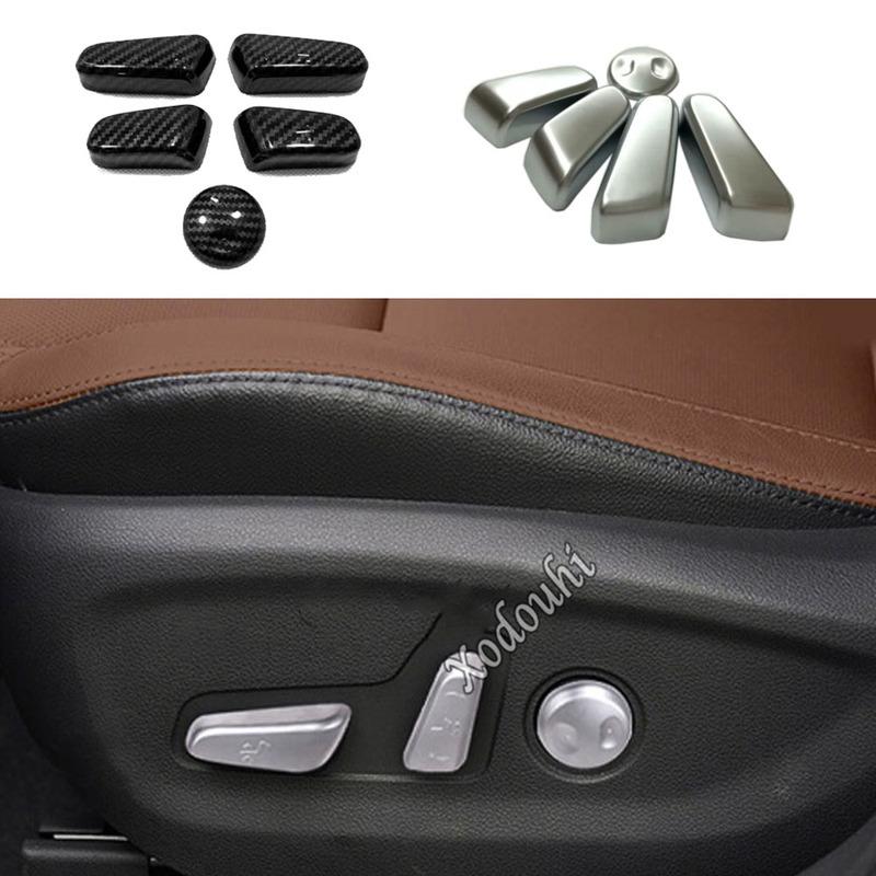 Hot Sale For Hyundai Tucson 2015 2016 2017 2018 Car Body Styling Cover ABS Seat Adjustment Knob Button Switch Trim Parts 5PCs
