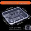Disposable 4-Compartment Food Container