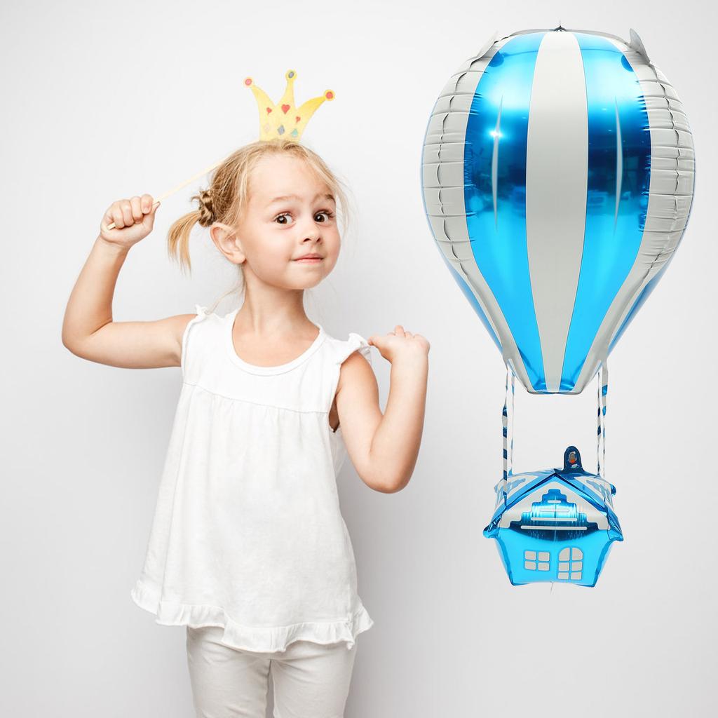 10 Stück Heißluftballon Aluminiumfolienballons Geburtstagsfeier Dekorationen Heliumfolienballon Hochzeitsveranstaltung Flugzeug-Thema