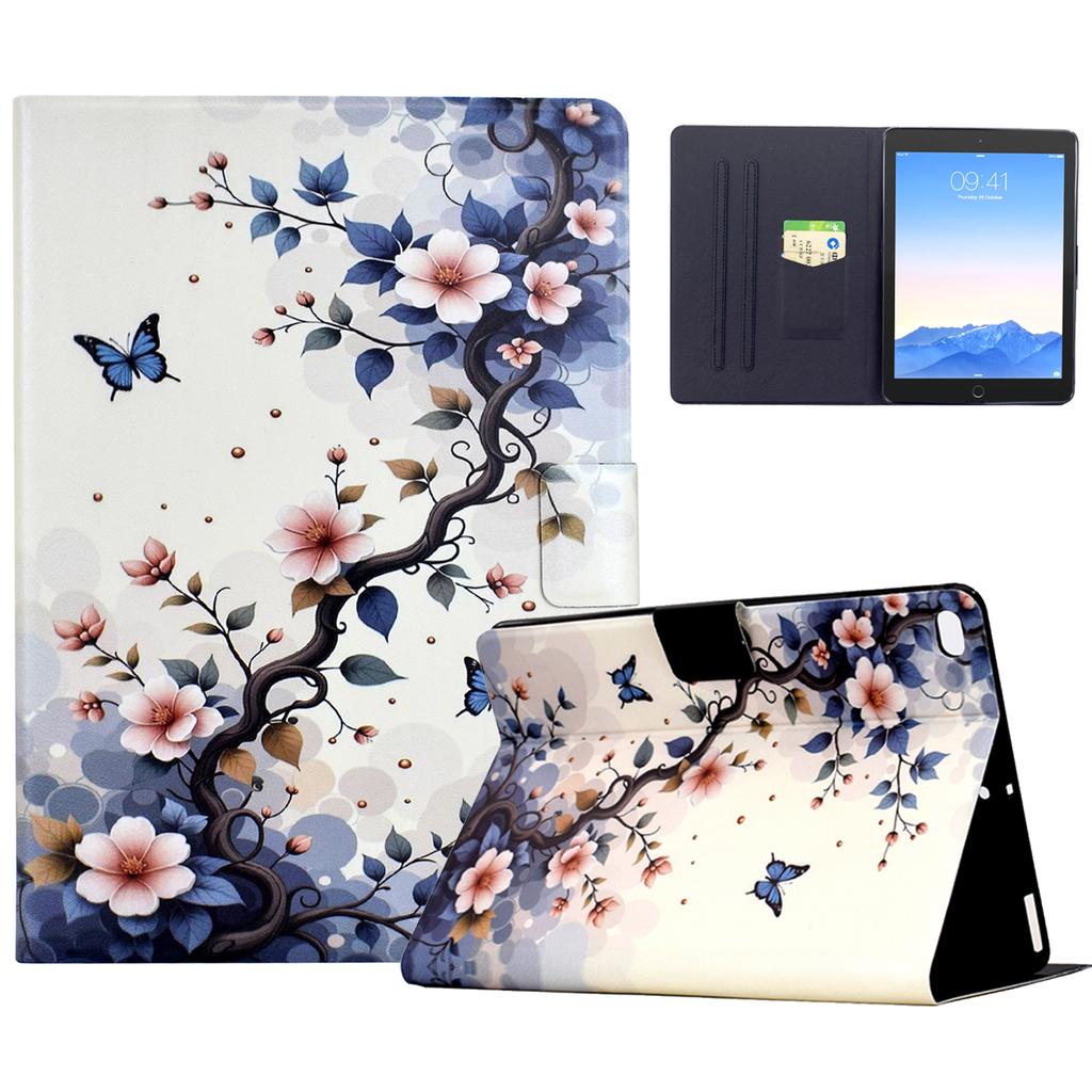 Stand Case for iPad 9.7-inch (2018)/(2017)/Air 2/Air (2013) Pattern Printing Tablet Leather Cover with Auto Wake/Sleep