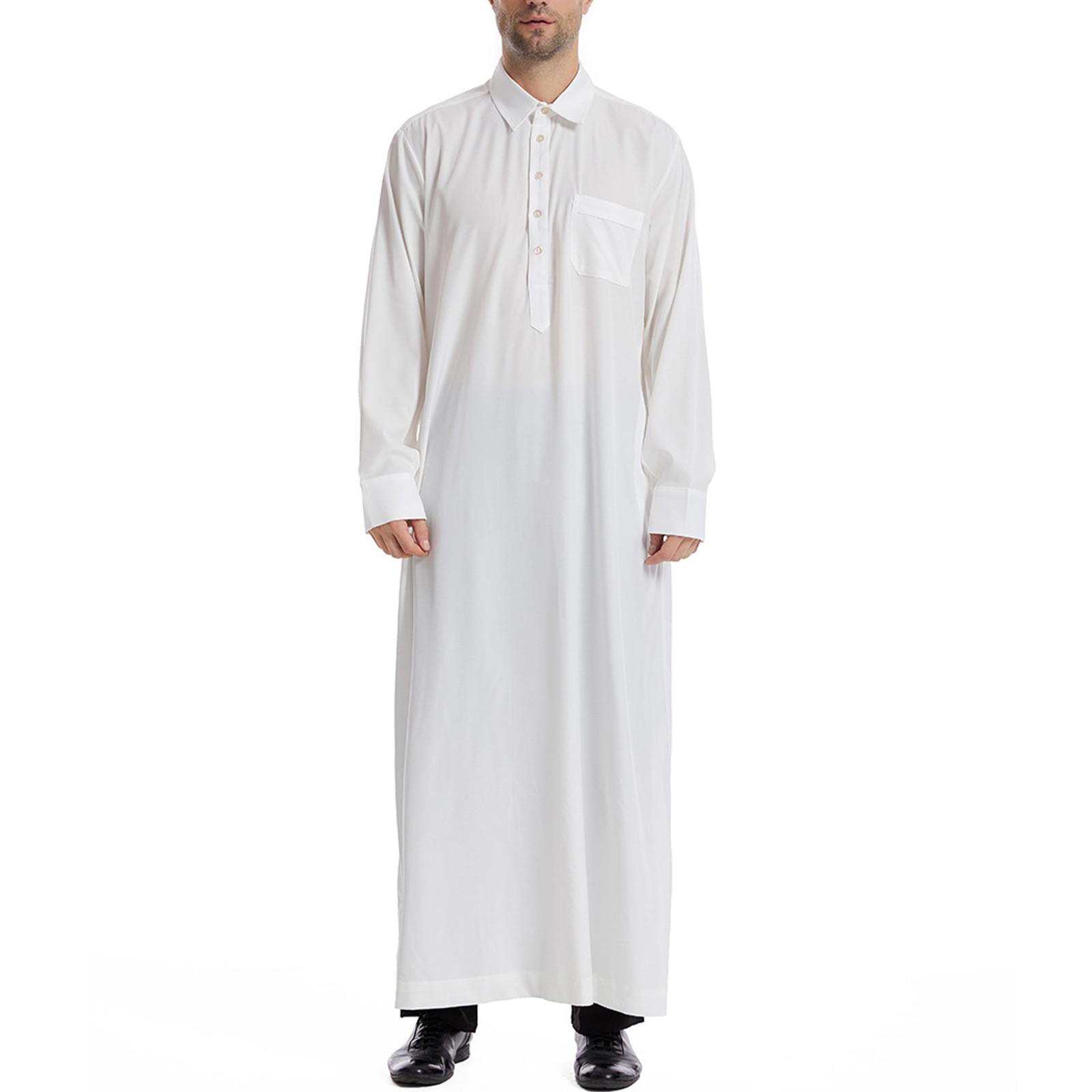 

Дизайнерская весенне-летняя мужская повседневная однотонная рубашка с длинным рукавом, свободный халат с круглым вырезом XL белый