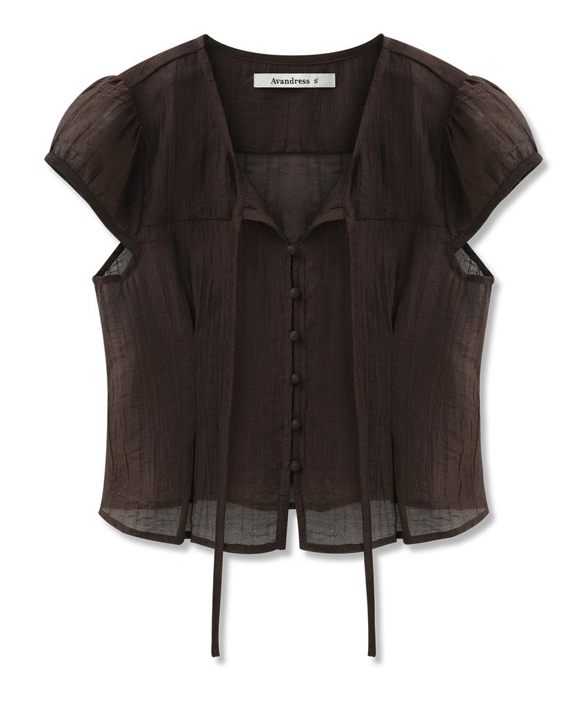 AVANDRESS Liora Tie Blouse4 Colors