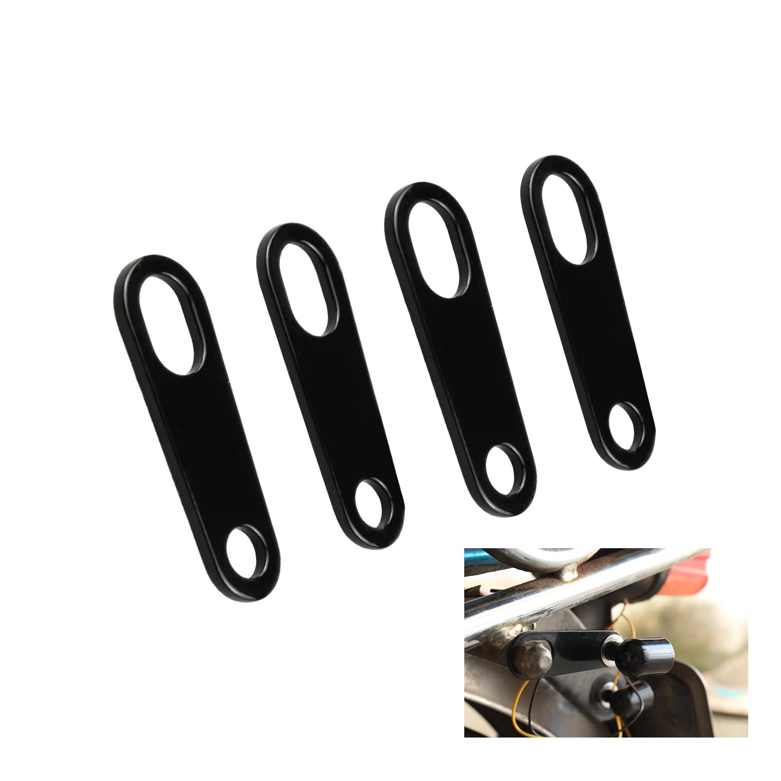 

KICARYAJP Мотоциклетные принадлежности для указателей поворота, Кронштейн указателя поворота, M10, Кронштейн указателя поворота, Мотоцикл, Передний Turn signal stay M10