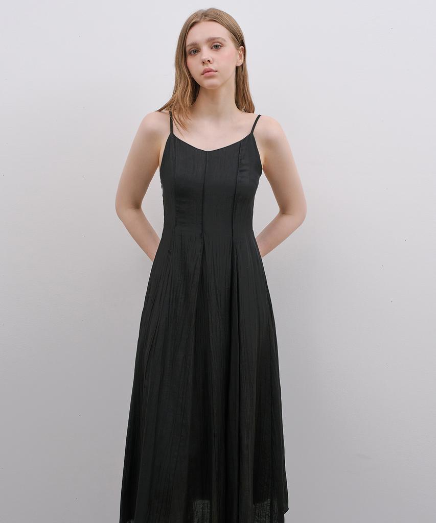 Mind Bridge Woman [W][Adjustable Shoulder Straps] Sleeveless Long Dress - 2 Colors