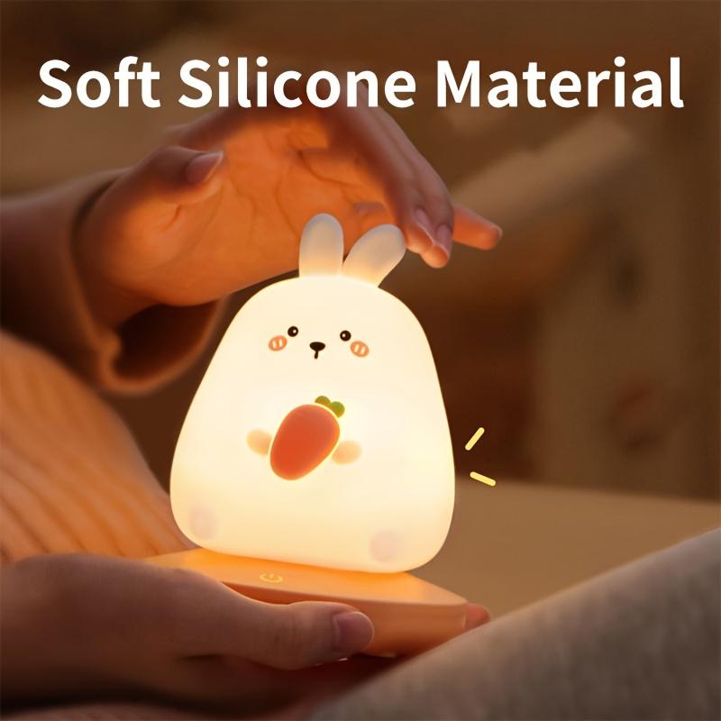 Piglet Tiger Rabbit Panda Modeling Usb Silicone Children Sleep Night Light Rechargeable Bedroom Bedside Ambient Light Gift