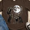 Comfort Colors Moon Raccoon Tee, Cute Raccoon Shirt, Night Sky Animal T-Shirt, Wildlife Tee, Raccoon Lovers Gift, Funny Raccon Tee,Oversized