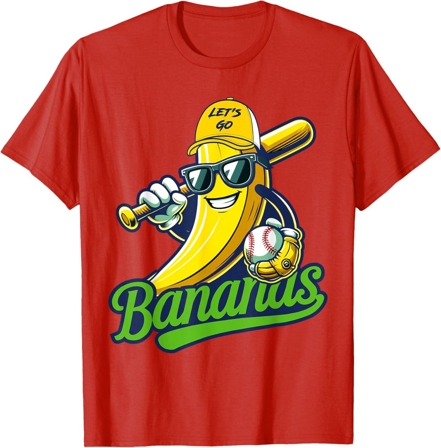 Unique Cute Banana Graphics Lover Nice Sport Baseball T-Shirt S разноцветный