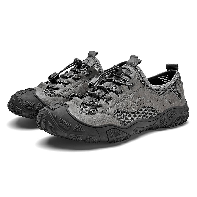 Fashion Summer Breathable Hollow Out Mesh Men Hiking Shoes Outdoor Men Sneakers Climbing Shoes Luxury Quality Men Sport Non-Slip Shoes