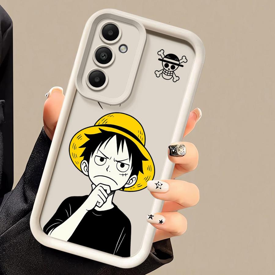Case for Samsung Galaxy A55 A25 A06 A54 A52 A72 A71 A15 A35 A73 A53 A51 Soft Cover Cute One Piece Luffy