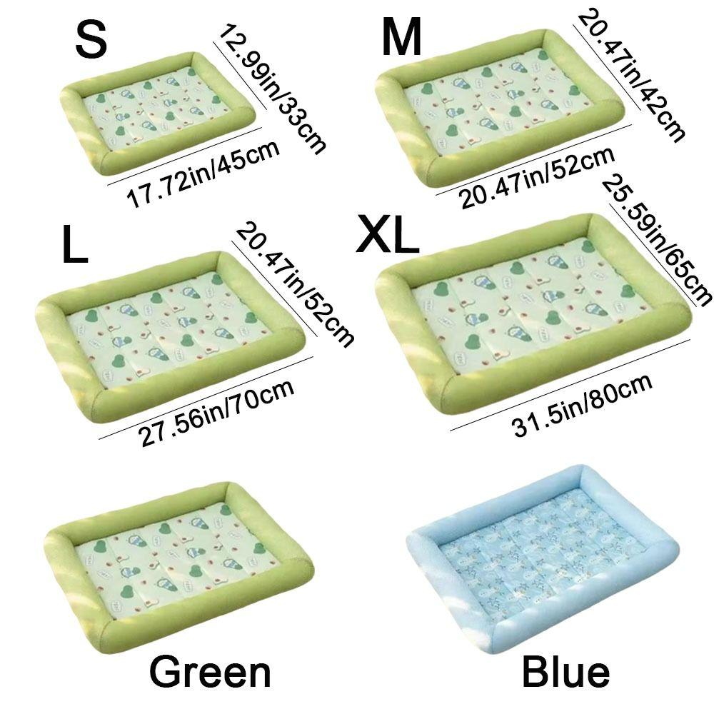 Square Pet Cooling Mat Breathable Dog Cat Beds Pet Supplies Cooling Puppy Bed Home