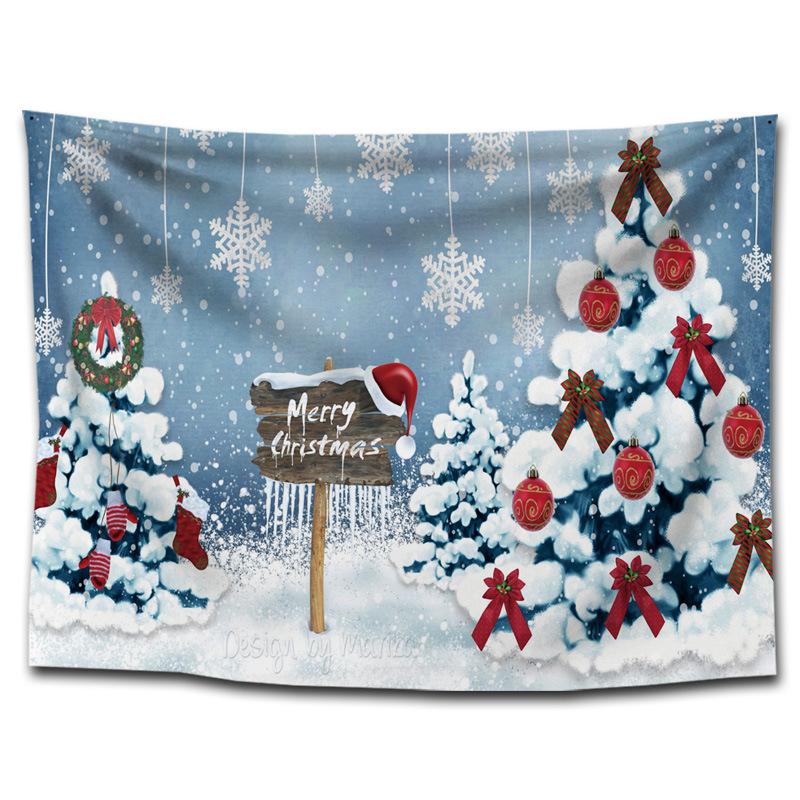 New Year's Store Hanging Cloth, Festive Trendy Brand Wall Cloth, Background Cloth, Bedroom Christmas Tapestry