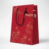 Creative Red Handheld Gold-Printed Wedding Favor Gift Bags