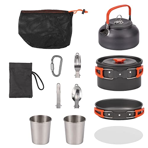 Takeda Corporation [Outdoor Cookware Set] Black 18 x 18 x 12 cm Camping Cooker 13-Piece Set CPCST-13