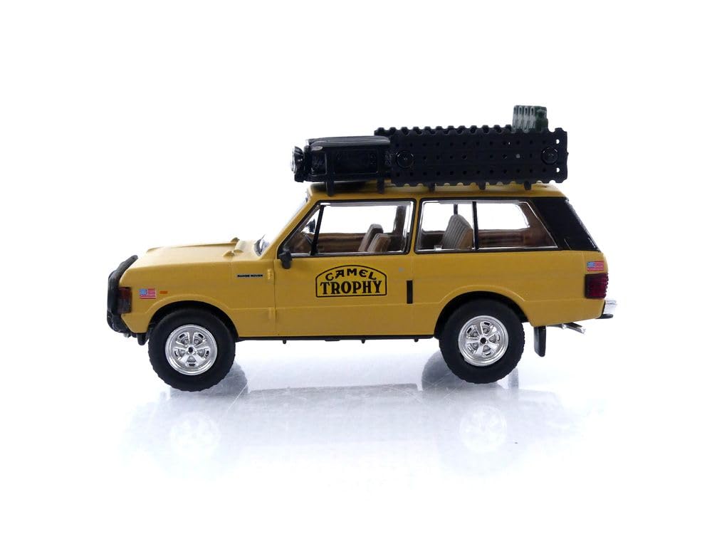 TrueScale Miniatures MINI GT Scale Range Rover 1982 Camel Trophy Papua New Guinea Team USA Completed Model 1/64 (Left-Hand Drive)