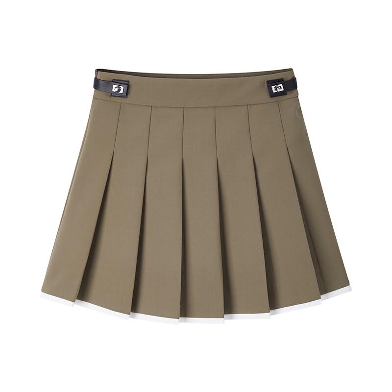 Peacebird Women's Fashion Pleated Short Skirt
