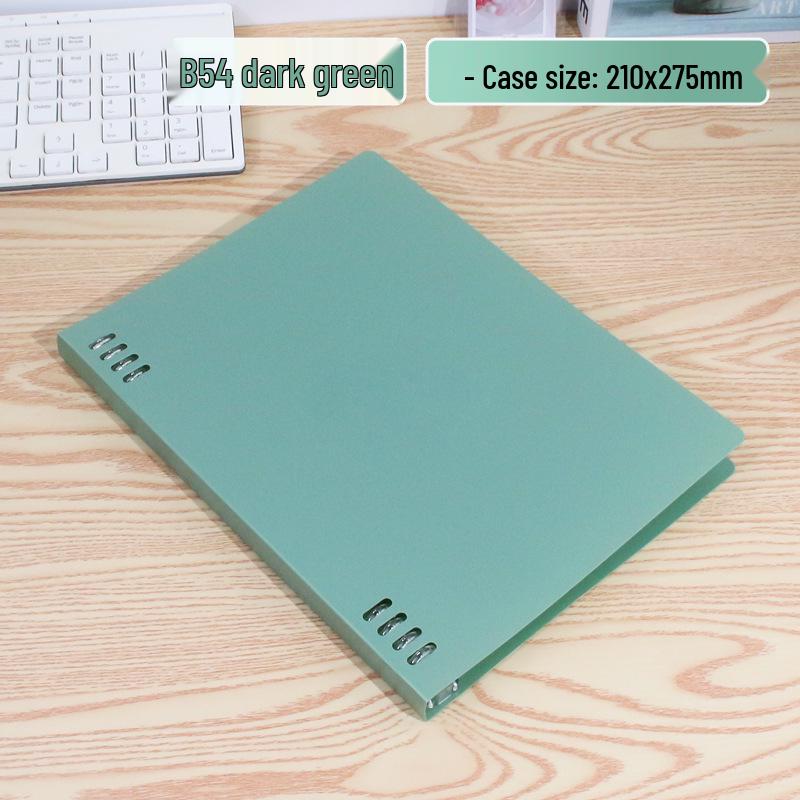 Gradient Non-Scratch Loose-Leaf Push-Pull Binder - B5/A5 Coil Notebook
